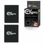 Ex-Pro HTC BD42100 High Power ++ 1550mAh Phone battery x2 HTC Glacier Lexikon