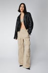 High Waist Wide Leg Cargo Pants