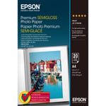 Fotopapper Blankt Epson C13S041332 A4 20 Blad 251 g/m² (1 antal)