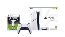 SONY PlayStation 5 Console with EA SPORTS FC 25 & White DualSense Controller