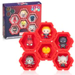 WOW! PODS - Nano Pods Marvel 6 pack | Avengers Superheroes in a Connectable Pod | Toys for Kids and Adult Collectors | Spider-man, Iron Man, Captain Marvel, Thor, Black Panther and Starlord | Wave 1