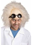 FUTURE DOCTOR EMMETT BROWN WIG AND GOGGLES CRAZY SCIENTIST FANCY DRESS TV FILM