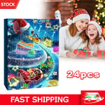 Christmas Stitch Cartoon Advent Calendar Countdown Minifigures Doll Gift Kid