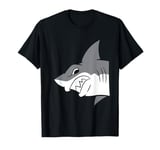 Megalodon Shark Peeking From Side Funny Megalodon Shark T-Shirt