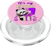 It's My Birthday 7, Panda, Birthday Present, Girl 7 Year Old PopSockets PopGrip for MagSafe