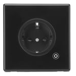 Prise intelligente 16A 3000W, Design moderne, multifonction, minuterie intelligente, prise murale 95 - noir