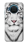 White Tiger Case Cover For Nokia X20