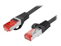 Lanberg Pcf6-10Cu - Patch-Kabel - Rj-45 (Hane) Till Rj-45 (Hane) - 1.5 M - 5.7 Mm - F/Utp (Folieöverdraget Oskärmat Tvinnat Par) - Cat 6 - Formpressad, Hakfri, Halogenfri - Svart - För P/N: Pps6-0024-S, Pps6-1024-S, Ppu6-1024-B, Ppu6-1024-S, Ppu6-90