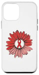 Coque pour iPhone 12 mini Sunflower Vintage Red Ribbon Week Awareness