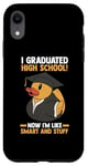 Coque pour iPhone XR Graduation du lycée Duck