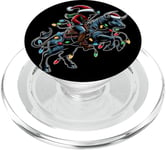 Rodeo Barrel Racer Barrel Chapeau de Noël PopSockets PopGrip pour MagSafe