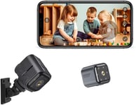 Mini Camera Espion Discrete Camera Surveillance WiFi Micro Camera sans Fil, Vida útil de la Batería de Espera de 100 Días, Visión Nocturna, Detección de Movimiento, Grabación de Vídeo.[G272]