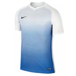 Nike SS YTH Segment IV JSY Maillot Manches Courtes pour Homme, Blanc (White/Royal Bleue/Black), XL