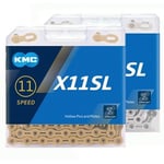 KMC X11SL Chain Ti-N Gold 118 Links