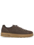 Birkenstock Men's Bend Low Nubuck Trainers - Brown, Concrete Gray, Size 7.5, Men