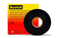 3M Gummitejp (L X B) 4,5 M X 19 Mm Svart Silikongummi Scotch 13 Innehåll: 1 Rulle(R) (Ht-0020-0032-7)