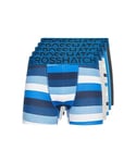 CrossHatch Lot de 5 boxers pour homme - Multicolores - Cadeau pour amis, petit ami ou mari. Les boxers sont disponibles dans les tailles S, M, L, XL, XXL, Dipper-blue, L