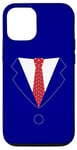 iPhone 13 Classic Dark Blue Business Suit Printed Graphics Case