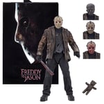 NECA Freddy Vs Jason Ultimate Jason Voorhees 7" Action Figure Model Play Set UK
