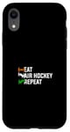 Coque pour iPhone XR Eat Air Hockey Repeat - Joueur de Air Hockey Air Hockey