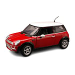 MINI COOPER 2000 RED/WHITE 1:18 MotorMax Auto Stradali