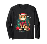 Christmas Cat Long Sleeve T-Shirt