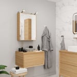 Meuble sous vasque 1 tiroir Avela 80 cm à suspendre + plan de toilette 80 cm GoodHome