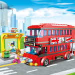 City London Bus Station Building Blocks Set Double Deckers London Travel Buslear