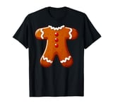 Gingerbread Man Christmas Costume Kids Men Women Cookie T-Shirt