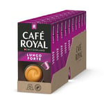 Café Royal Lungo Forte 100 Capsules for Nespresso Coffee Machine - 8/10 Intensity - UTZ certified Aluminum Coffee Capsules