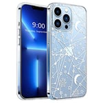 Phoona Coque pour Samsung Galaxy A52/ A52s 5G 6,5" Transparent - Antichoc Housse de Protection TPU Souple Silicone Bumper Clair Étui avec Motif Étoile Dessin Case Cover pour Samsung A52s 5G