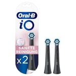 Oral-B iO Gentle Care Svarta borsthuvuden, 2-pack