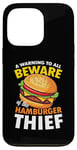 iPhone 13 Pro Beware of the Hamburger Thief for a Burger Eater Case