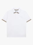 HUGO BOSS Kids' Short Sleeve Polo Shirt, White