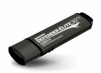 Kanguru Encrypted Defender Bio-Elite30 - Usb-Minne (Biometriskt) - Krypterat - 128 Gb - Usb 3.2 Gen 1 - Grå - Taa-Kompatibel (Kdbe30-128G)