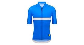 Maillot manches courtes santini tour de france   bonette bleu blanc