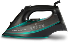 Tower CeraGlide T22013TL Ultra Speed Iron with Ceramic Soleplate Black & Teal 