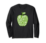 One apple a day keeps the doctor away an Apple Long Sleeve T-Shirt