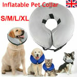 Inflatable Dog Puppy Cat Pet Collar Post Surgery Lampshade Cone Neck Injury Hot