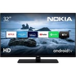 Téléviseur Smart TV NOKIA 32" HD, 80cm, 3 X HDMI et 2 X USB, WIFI, Bluetooth, Dolby, Android TV, Netflix, Apple TV, Chromecast.