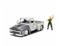 Jada Toys Street Fighter 1956 Ford Pickup 1:24, Bil, 14 År, Metall, Grå