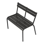 Fermob - Luxembourg Kid Bench Liquorice 42 - Trädgårdsbänkar - Frédéric Sofia - Svart - Metall