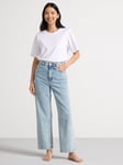 Lindex WIDE Hanna cropped jeans med lett stretch