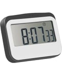 Magnetic Digital 24 Hours Kitchen Timer/Clock with Large Screen (Grey)