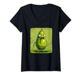 Womens Party Night with this funny hangover Avocado Costume V-Neck T-Shirt