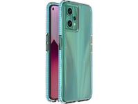 Hurtel Spring Case Realme 9 Pro Silikonfodral Med Ram Ljusblå