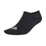 adidas Unisex Kids Thin and Light No-Show Socks 3 Pairs, Black/White, 6-7 Years