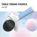 White Table Tennis Paddle VR Accessories for Quest 3S/Quest 3 VR Game Controller