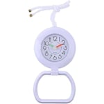 Ensoleille - Dhrs étanche horloge murale salle de bain horloge salle de bain horloge cuisine horloge douche horloge ventouse horloge avec anneau de