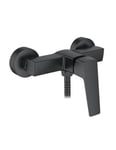 Ibergrif M12007B Robinet de douche, avec douchette, tuyau et support, noir